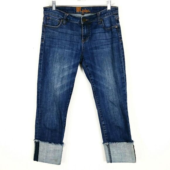 Kut from the Kloth Cameron Roll Cuff Straight Leg Jean - Picture 2 of 5
